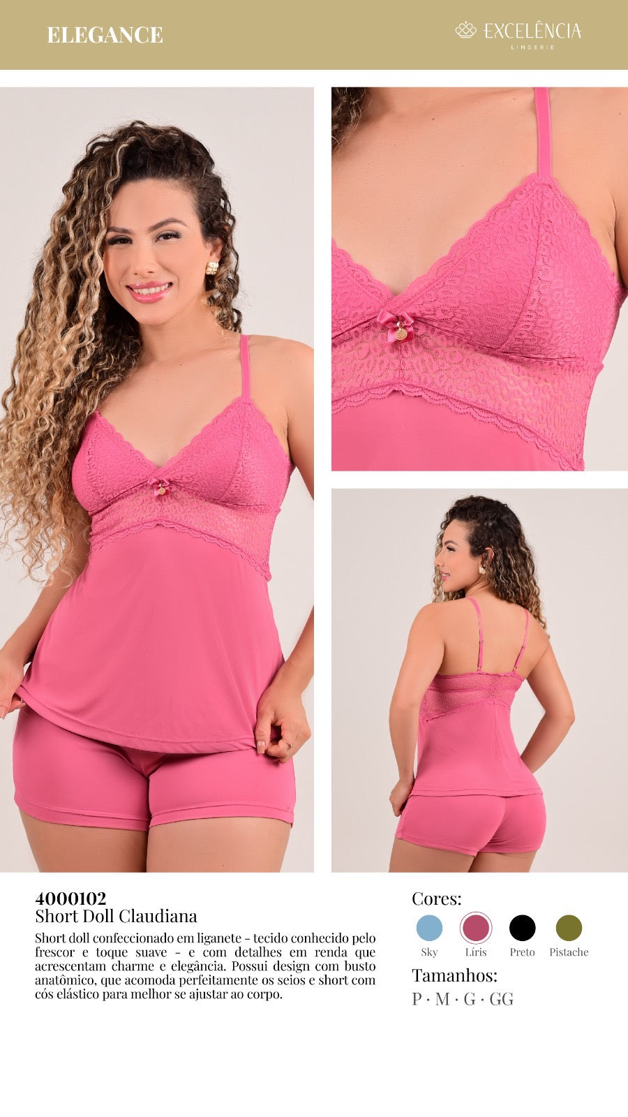 Short Doll Claudiana - Excelência
