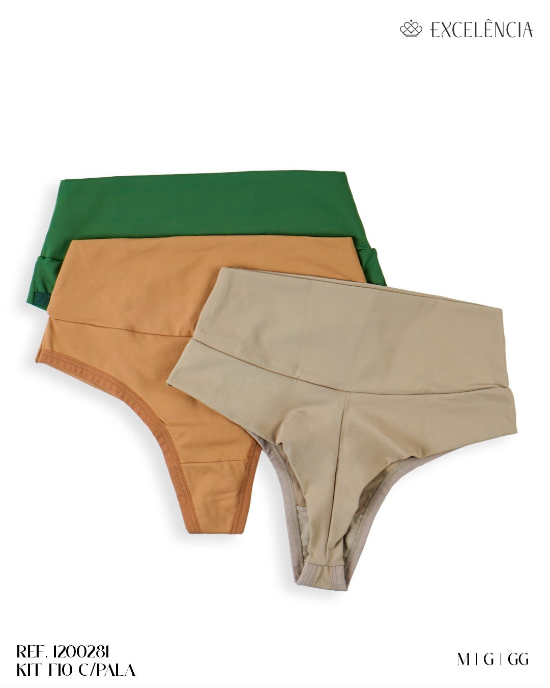 Kit 3 calcinhas Fio Pala Excelência