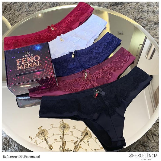 Kit de calcinhas Fenomenal - Excelência